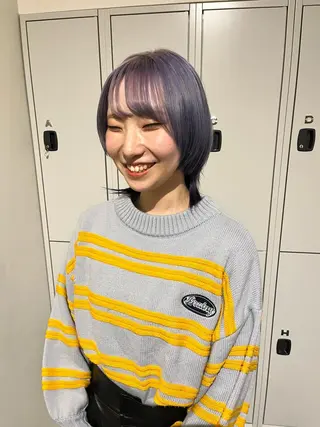 ミディアム カラー ショート/パーマ/ カラー/FUKOのヘアスタイル
