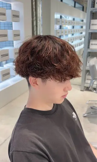 パーマ メンズ メンズ特化⚡️三村 彰吾⚡️カットパーマのヘアスタイル