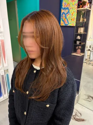 セミロング 安井まゆ _Box mico.のヘアスタイル