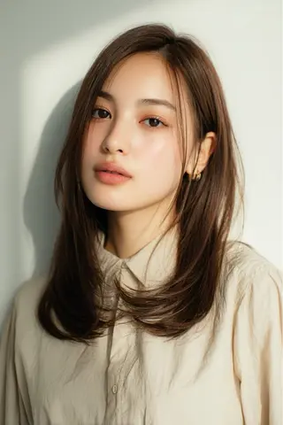 セミロング ku-to WAKABAのヘアスタイル