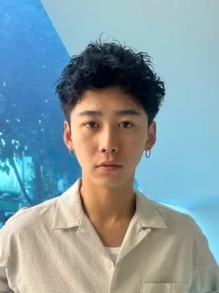 ショート メンズ メンズパーマ 新宿 yudaiのヘアスタイル