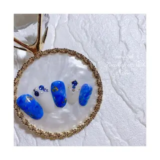 ミディアム ネイル 🐾enen style 🐾のネイルデザイン