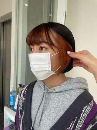 ショート カラー パーマ ヘアアレンジ 💗無料カットモデル 募集中yu-ki💗のヘアスタイル