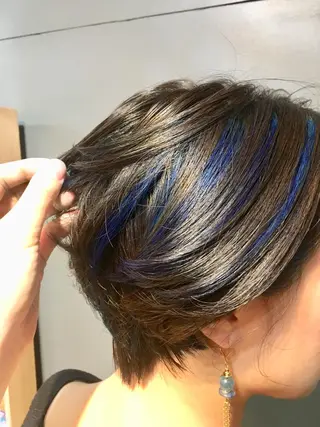 ショート カラー ヘアアレンジ Loa misakiのヘアスタイル