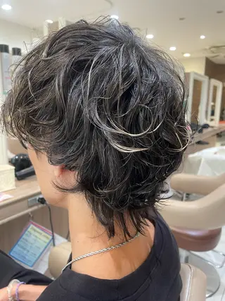 ショート パーマ メンズ 韓国ヘアメイク🎀/ 縮毛矯正✨山本媛香のヘアスタイル