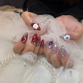 ネイル Blue daisy RIN🎀のネイルデザイン