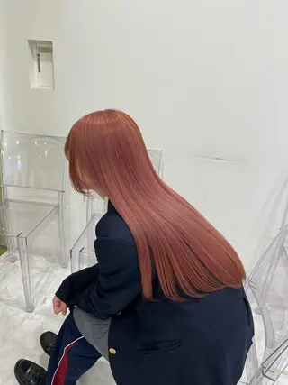 ロング カラー 色落ち綺麗🩰ハイ トーン🎀RINKAのヘアスタイル