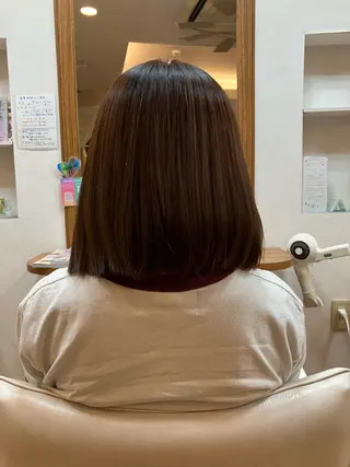 セミロング 高畑駅×縮毛矯正 縮毛矯正×湯浅貴子のヘアスタイル