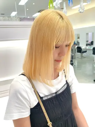 ミディアム Okamura Chisatoのヘアスタイル