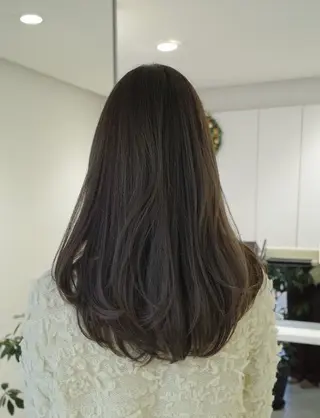ロング カラー グレージュ/ベージュ /経堂/sana🌱のヘアスタイル