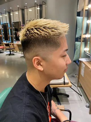 ショート カラー メンズ unopulir 景山 凌のヘアスタイル