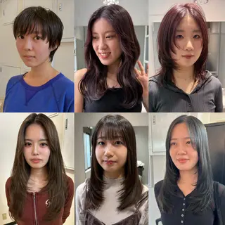 カラー Yui. レイヤー/パーマのヘアスタイル
