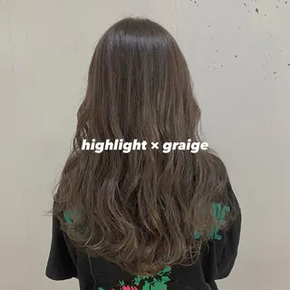 ロング カラー 安富 舞のヘアスタイル