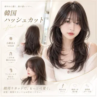 ロング 仙台Ｉ韓国レイヤー Ｉ髪質改善Ｉ伊藤拓海のヘアスタイル
