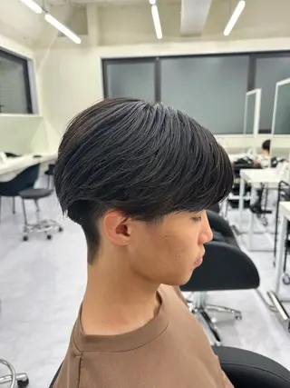 パーマ メンズ 岡部 琉斗のヘアスタイル