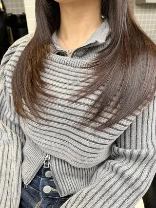 ロング カラー パーマ ヘアアレンジ メンズ キッズ 上品＆韓国風 🥀海心🥀のヘアスタイル