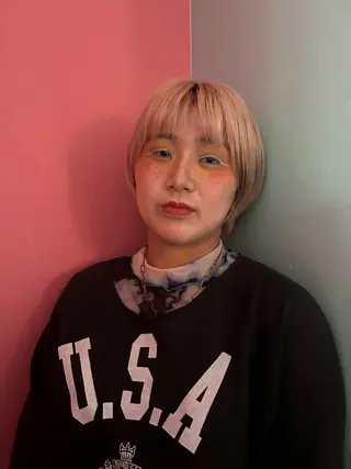 ショート カラー ボブ&寒色🎐ᩚ 短髪 COCOROのヘアスタイル