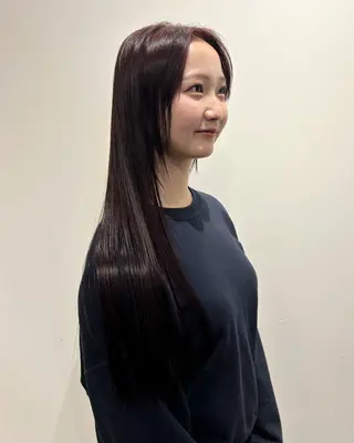 ロング カラー 田中 遥陽のヘアスタイル