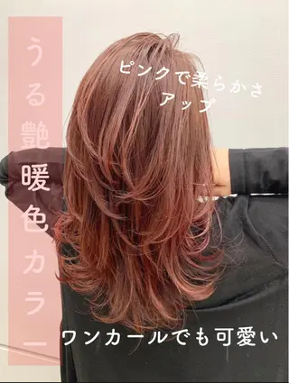 ミディアム 🌿レイヤー/ブリー チ/🌿JINのヘアスタイル