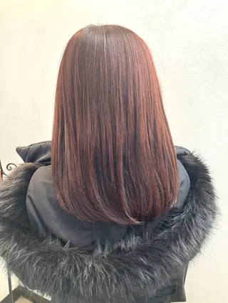 セミロング 阿部 雲母のヘアスタイル