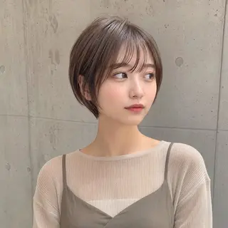 ショート 丸みショートボブ タッセルボブ 吉野のヘアスタイル