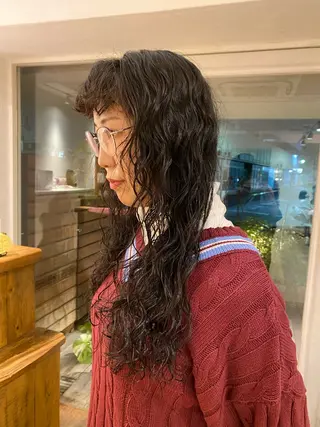 ロング パーマ ショート/ボブ/ パーマ/TOMOMIのヘアスタイル
