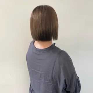 ミディアム ルプラボウ　森 伸衣のヘアスタイル