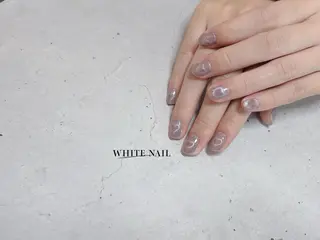 ネイル WHITE NAIL ホワイトネイルのネイルデザイン