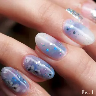 ネイル モチの良さ◉ フィルインネイル♡のネイルデザイン