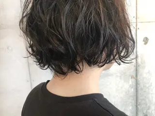 ショート パーマ メンズ HIROKI ”博多 /ボブのヘアスタイル