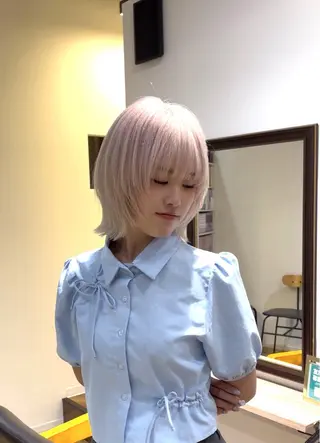 ショート カラー いなおか かなとのヘアスタイル
