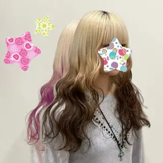 ロング カワハラ イチカのヘアスタイル