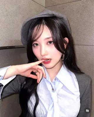 ロング カラー パーマ ヘアアレンジ メンズ キッズ 上品＆韓国風 🥀海心🥀のヘアスタイル