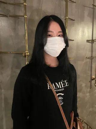 セミロング カラー パーマ ヘアアレンジ くびれレイヤー/艶 カラー　MADOKAのヘアスタイル