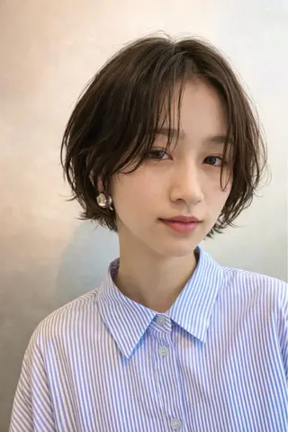 ショート パーマ いしばし なおやのヘアスタイル