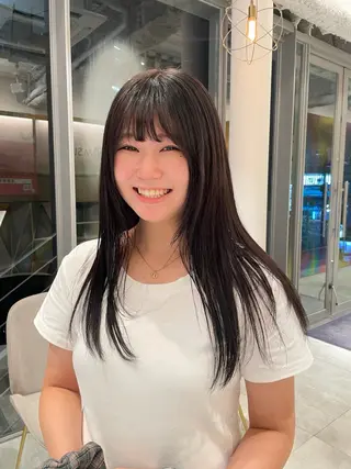 ロング カラー 近藤 奏音のヘアスタイル
