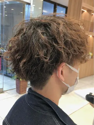 ショート パーマ メンズ 小林 優太 メンズパーマ✨のヘアスタイル