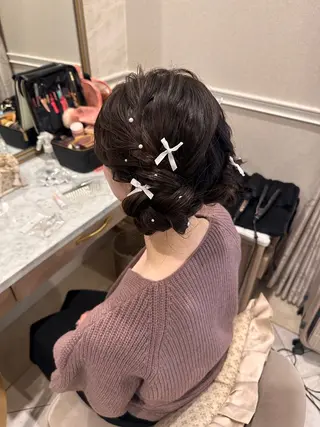 ヘアアレンジ ヘアセットメイク専門 ダーリンダーウィンのヘアスタイル