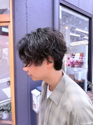 ショート パーマ メンズ KOTKA 大山和希のヘアスタイル