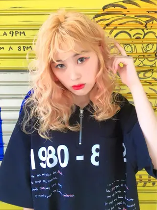 セミロング カラー ヘアアレンジ 柔らか垢抜けｶﾗｰと ｶｯﾄ🫧ASUKAのヘアスタイル