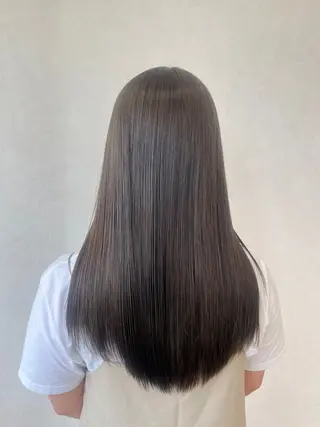 ロング カラー うる艶カラー💕🫧 武笠 友香🤍のヘアスタイル