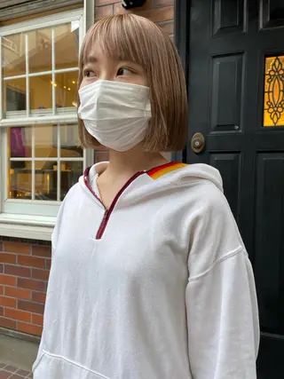 ミディアム カラー eri kinjoのヘアスタイル