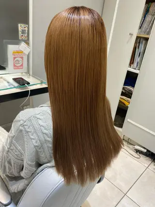 ロング 美髪矯正透明感カラー 江川 和輝のヘアスタイル