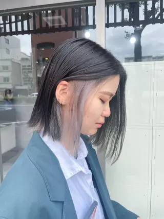 ミディアム カラー イワタ マハ/ minim hairのヘアスタイル