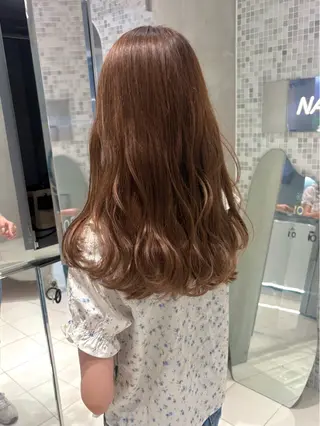 セミロング カラー 透明感カラー🫧 nanohaのヘアスタイル