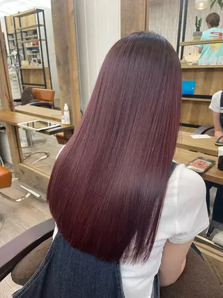 セミロング カラー HIKARU店長/ ✨️髪質改善のヘアスタイル