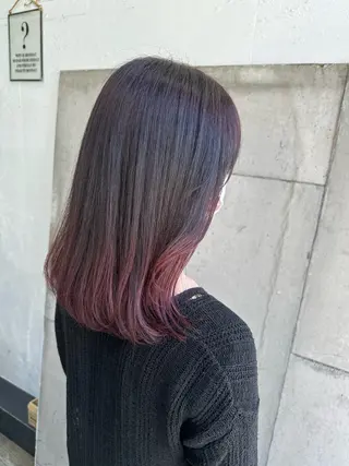 ミディアム 大内 志穂のヘアスタイル