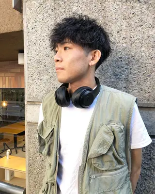 パーマ ヘアアレンジ メンズ メンズ特化✂️栗原 侑也のヘアスタイル