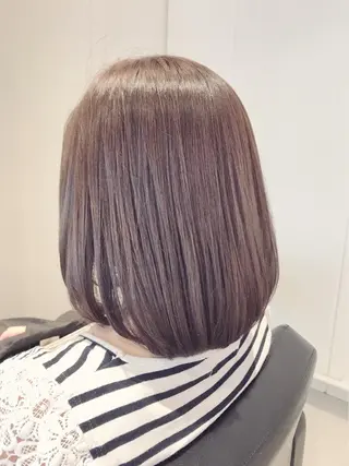 ミディアム カラー ボブ/ショート得意 安西駿一　【銀座】のヘアスタイル