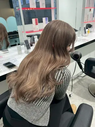 カラー 赤み消し🏹上品甘め トレンドカラー/横浜のヘアスタイル